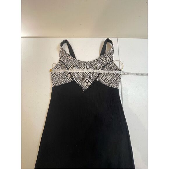 Maurice’s women’s size 0 maxi lined dress sleeveless black white - Picture 3 of 7